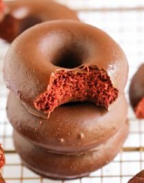 Healthy Red Velvet Cake Donuts