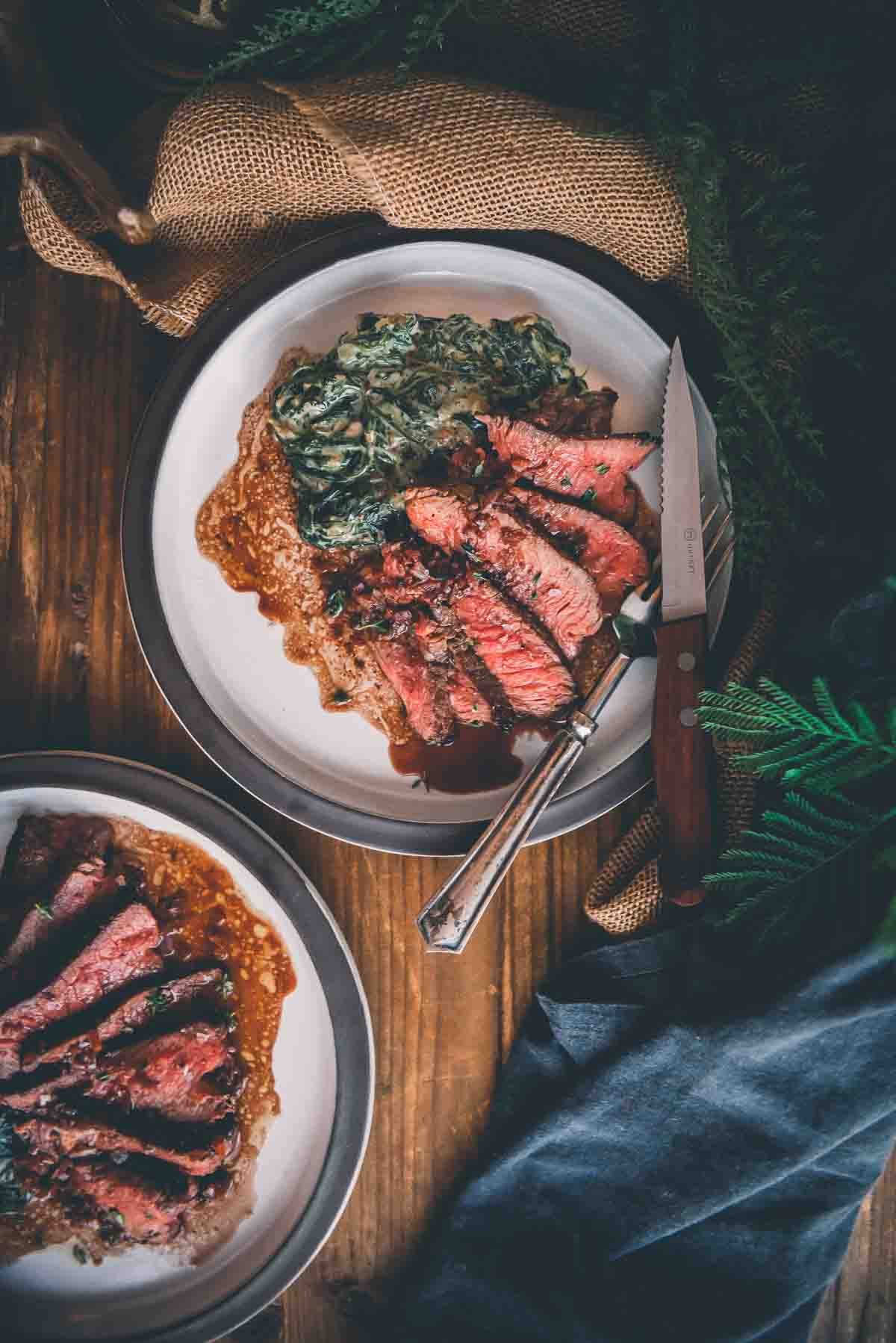 Pan-Seared Top Sirloin Steaks