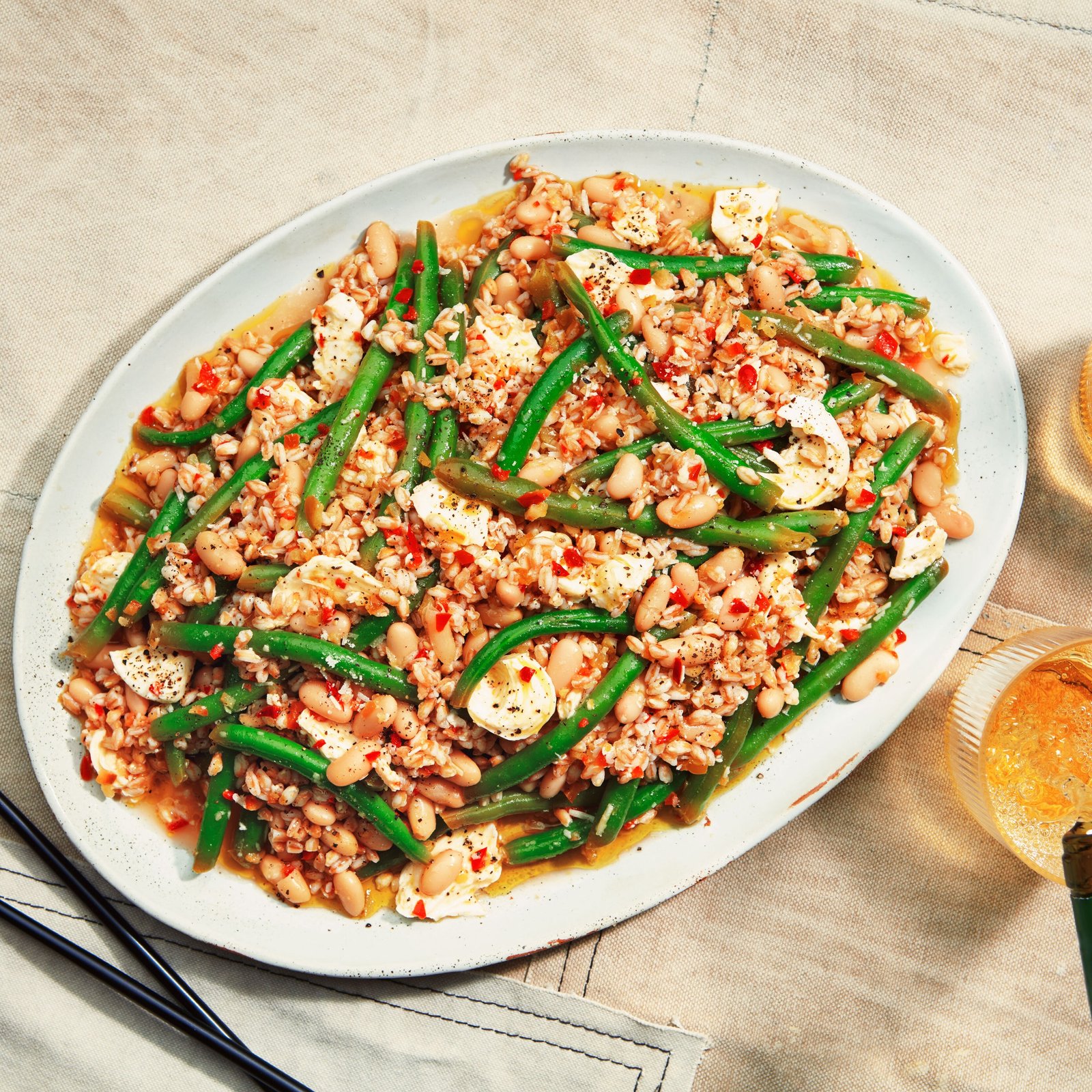 Green Bean and Farro Picnic Salad